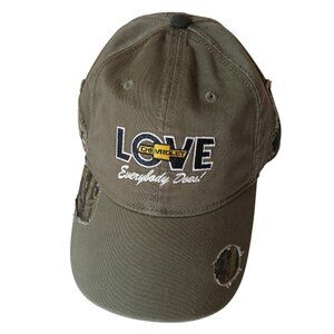 Love Chevrolet Chevy Car Dealership Distressed Camo Baseball Cap Redneck